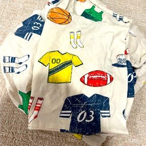 Crate and Kids (Land of Nod) Sports Toddler Sheet Set